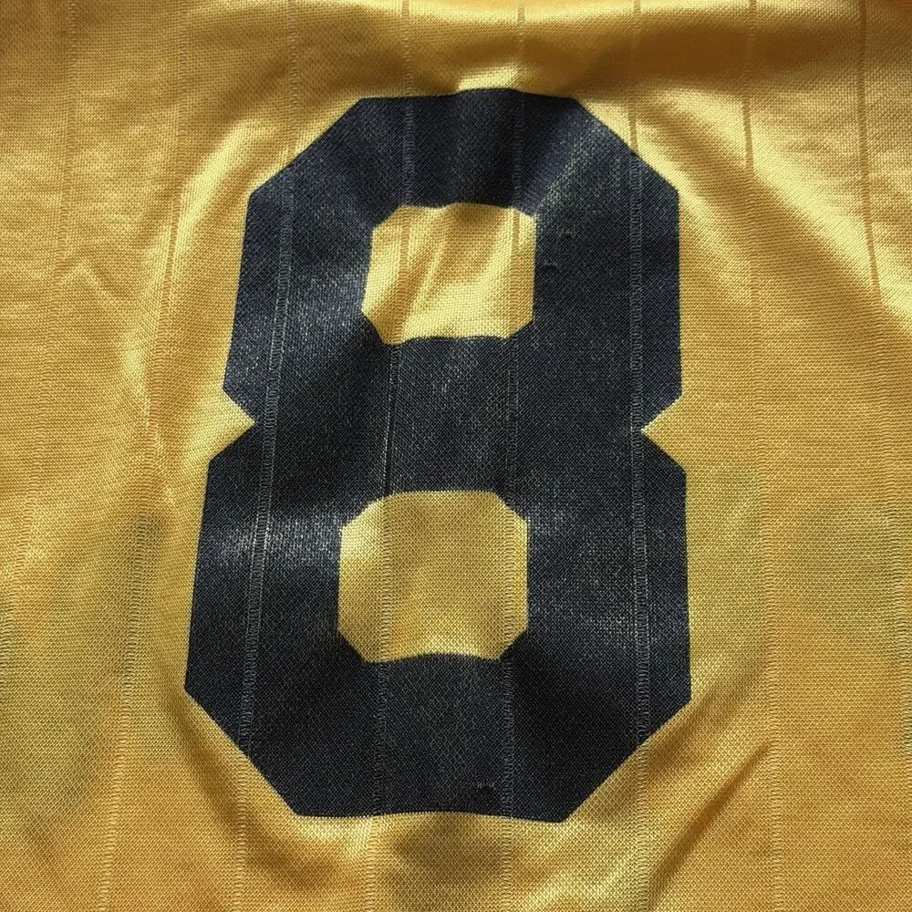 Adidas Penn #8 Futbol Soccer Jersey Men’s Large Yellow Gold Vintage USA 80s/90s